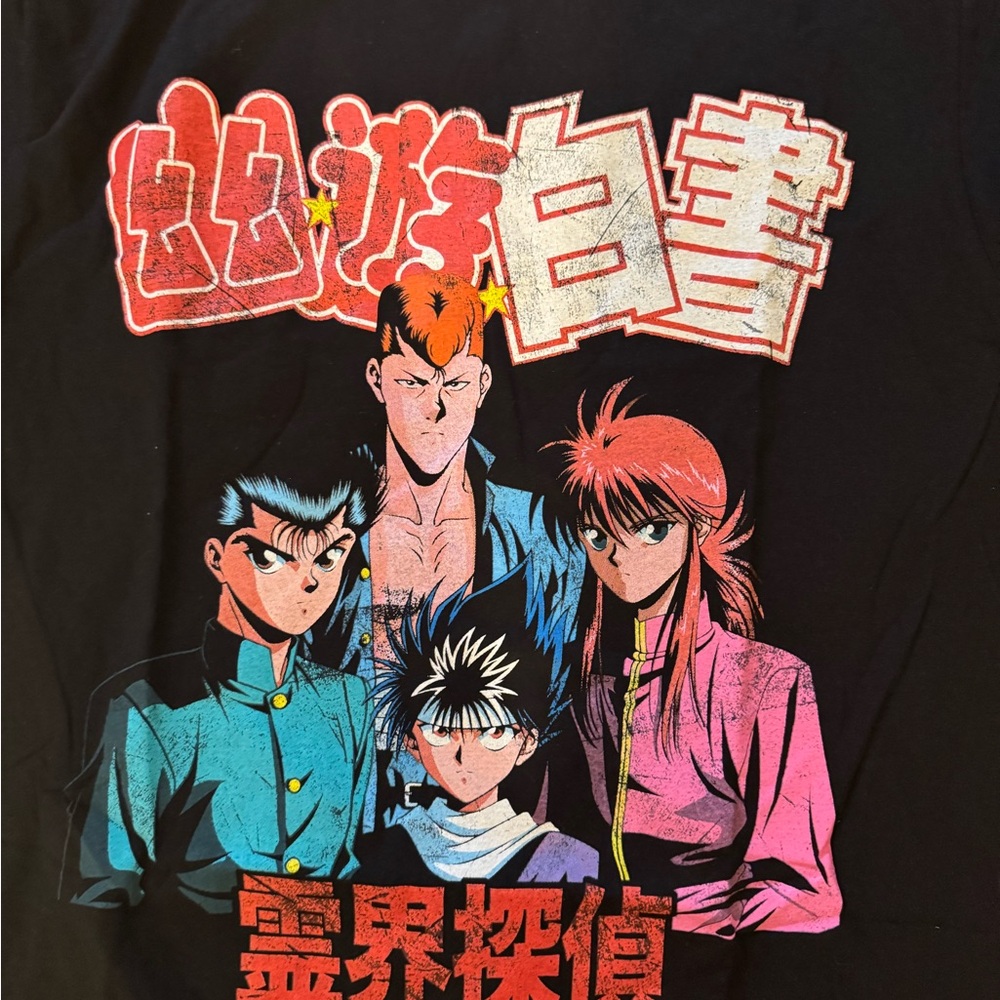Anime Graphic T-Shirt with Bold Characters